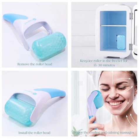 Baimei Ice Roller And Gua Sha Skincare Set Reduce Facial Puffiness