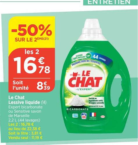 Promo Lessive Liquide Le Chat Chez Bi Icatalogue Fr