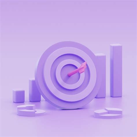 Premium Photo Pink Arrow Hit The Center Of Target Or Goal Of Success