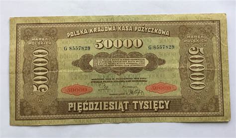 50 000 Marek Polskich 1922 Polen Banknote Kaufen Auf Ricardo