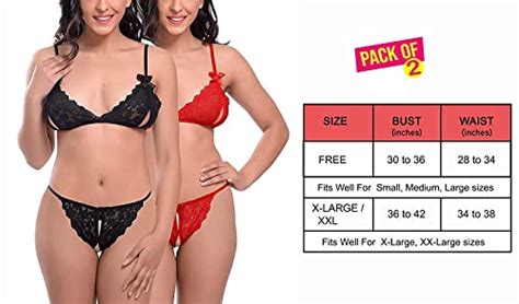 Buy REALSIDE Women Babydoll Lingerie Set For Honeymoon For Woman Thongs