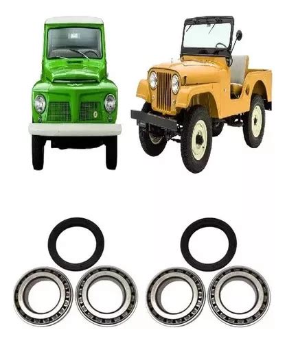 Kit Rolamento Roda Dianteira Jeep Willys Rural F X