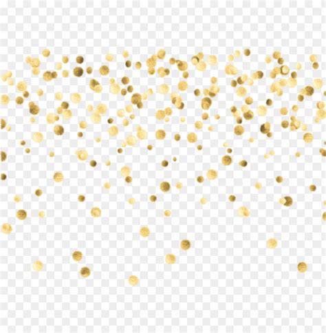 Free Gold Confetti Transparent Background Vector X Banner