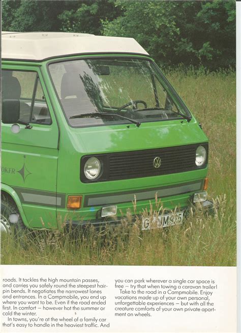 Thesamba Vw Archives Vw Vanagon Campmobile Sales Brochure