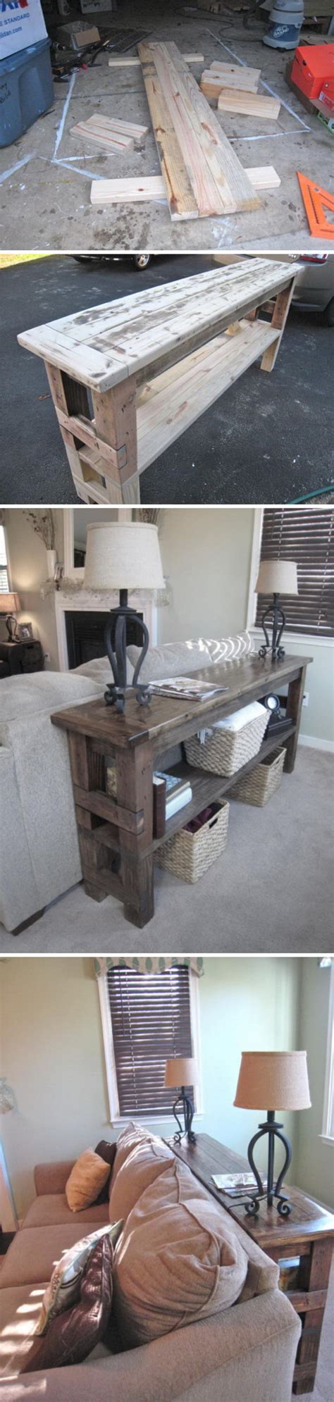 20 Easy Diy Console Table And Sofa Table Ideas 2023