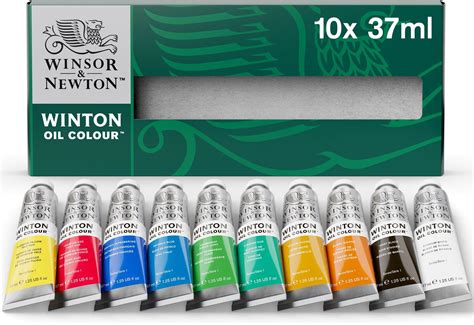 Winsor Newton Winton Oil Colour 10x37ml Tube Set Amazon Co Uk