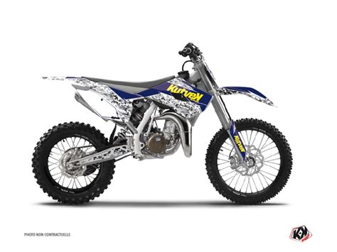 Kit Déco Moto Cross Predator Husqvarna TC 85 Violet Jaune Kutvek Kit