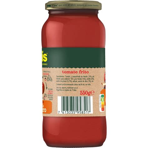 Tomate Frito Casero Solis Frasco 550 G