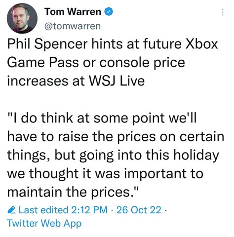 Phil Spencer hints at future Xbox Game Pass or console price increases ...