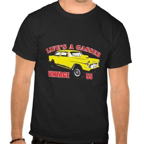 55 Chevy Gasser Hot Rod Rat Rod Drag Racer Vintage T Shirt Zazzle Shirts Sweatshirts Hoodie