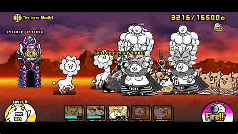 Battle Cats Tiny Horns Deadly Lil Cow Awakens Stage Youtube