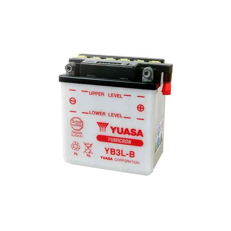 Battery Yuasa YB3LB 12V YuMicron Dry Cell Includes Acid Pack