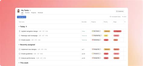 explore features  asana  tasks asana