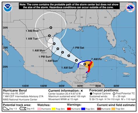 Beryl Toca Tierra En Tulum Como Huracán Categoría 2 Primera Hora