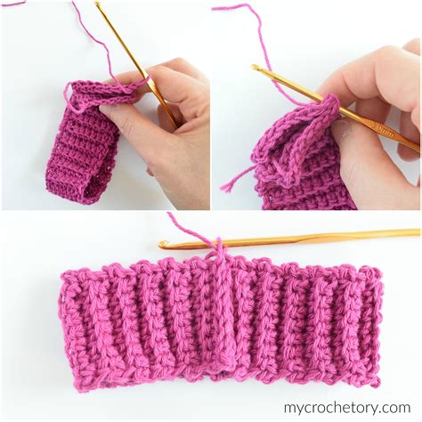 How To Crochet Ribbing Easy Tutorial With Project Ideas Mycrochetory