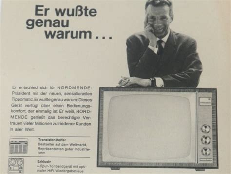 Alte Werbung Tv Nordmende Fernseher Reklame Kaufen Auf Ricardo