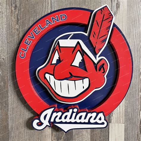 Cleveland Indians 3d Wall Art Arizona Copper Beard