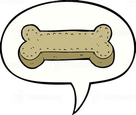 cartoon dog biscuit with speech bubble 39909594 PNG