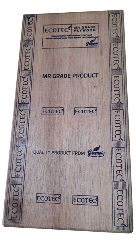 Gurjan Brown Greenply Ecotec Mr Grade Plywood For Furniture Thickness