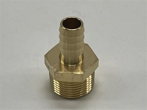 Brass Hose Fitting Adapter 3 4 NPT Male TO 1 2 Barb Corrosion Resistant