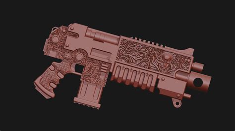 Wahammer 40k Boltgun For 3d Print Stl Available By Flamegor On Deviantart