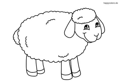 Schaf Malvorlage kostenlos » Schafe Ausmalbilder | happycolorz.de