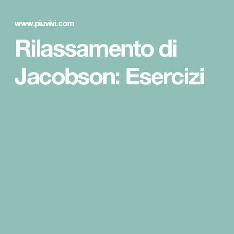 Rilassamento Di Jacobson Esercizi Tecniche Di Rilassamento Esercizi