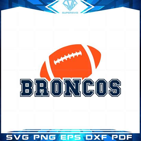 Broncos Football Nfl Players Svg Files For Cricut Sublimation Files