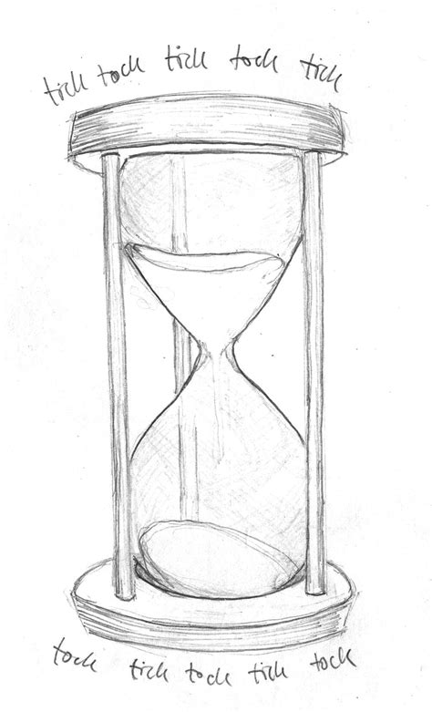 Sand Timer Line Drawing Coloring Pages