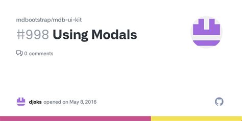 Using Modals Issue Mdbootstrap Mdb Ui Kit Github