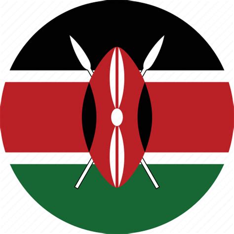 Circle Circular Country Flag Flag Of Kenya Flags Kenya Kenya