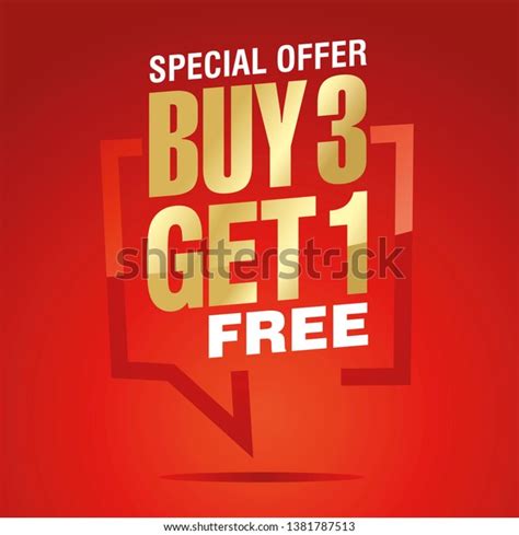 Buy 3 Get 1 Free Brackets Stock Vector Royalty Free 1381787513