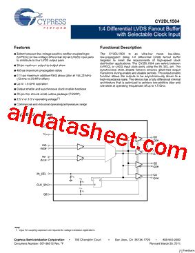 Cy Dl Datasheet Pdf Cypress Semiconductor