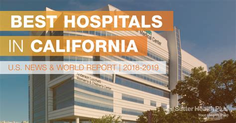 Us News And World Report Names Ten Hospitals In The Sutter Health Plus