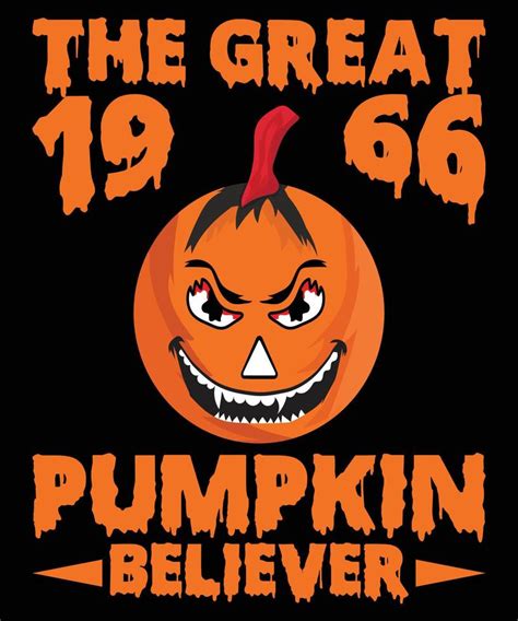 The Great Pumpkin Believer Halloween T Shirt Design Vector