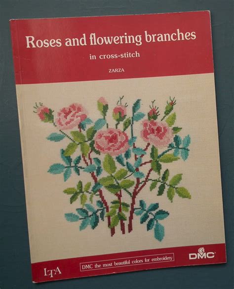 Roses And Flowering Branches In Cross Stitch By Zarza Dmc Vintage S