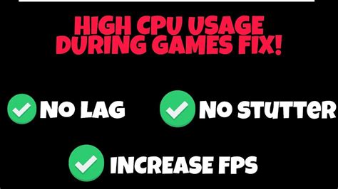 🔧how To Fix 100 Cpu Usage While Gaming Fix High Cpu Usage Windows 10