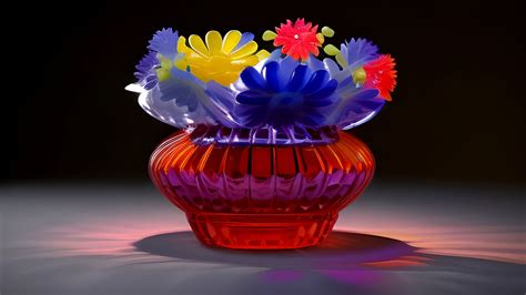 3D Glass Flowers by LoloTheDabbler on DeviantArt