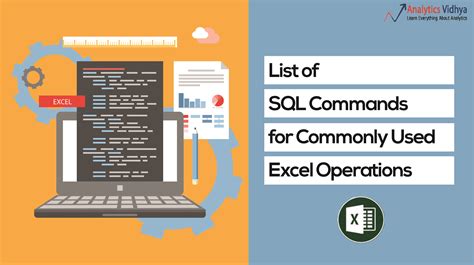 List Of Sql Commands For Commonly Used Excel Operations Hot Sex Picture