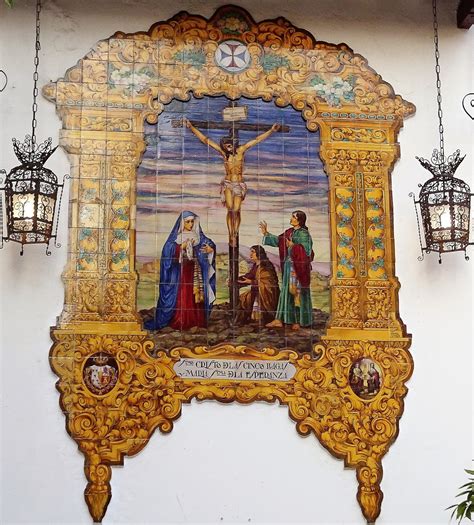 Mosaicos Mosaico Cristo Cinco Llagas Y Virgen De La Esperanza