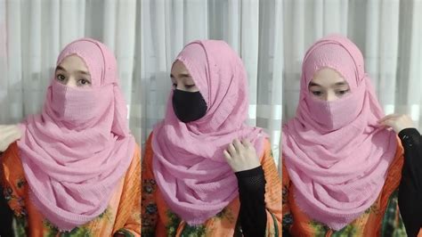 Summer Hijab And Niqab Tutorial Full Coverage Without Inner Cap