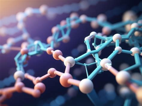 Cadena de aminoácidos o biomoléculas llamadas proteínas Foto Premium