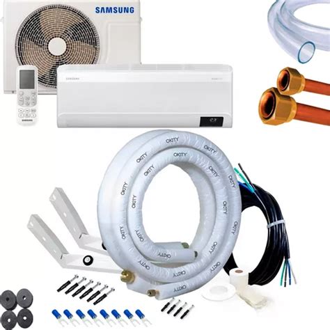 Kit Instalação Para Ar Samsung Windfree 12000 Btu 3m Suporte Frete grátis