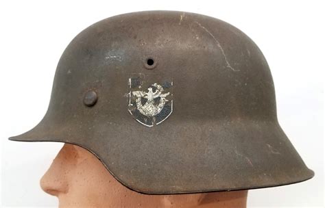 Wwii German Dd M40 Combat Police Helmet Warpath