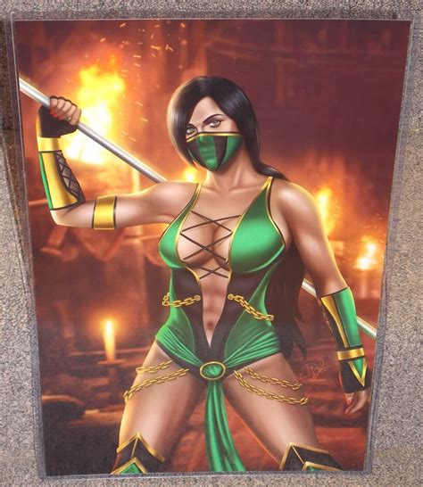 Mortal Kombat Jade Glossy Art Print 11 X 17 In Hard Plastic Sleeve Etsy