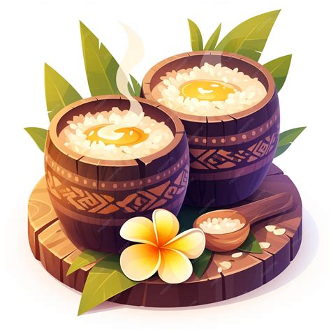 Premium Vector | Tongan Lu Pulu and Traditional Polynesian Foods