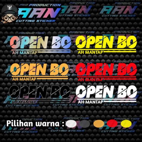 Jual Stiker Open Bo Shopee Indonesia