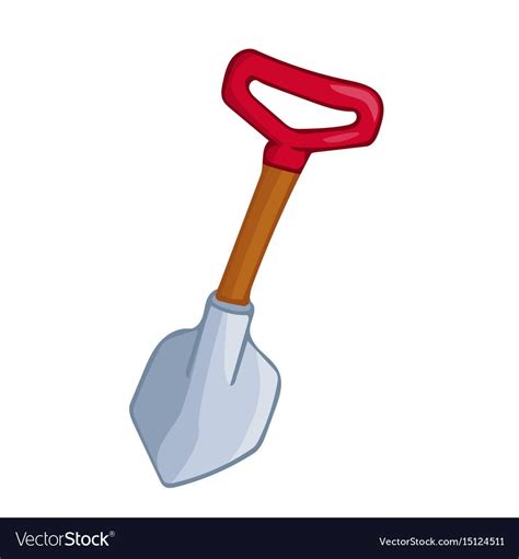 Shovel isolated Royalty Free Vector Image - VectorStock | Shovel ...