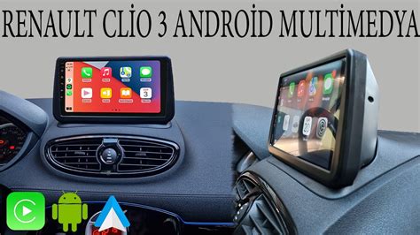 Renault Clio 3 Kablosuz Carplay Android Multimedya YouTube