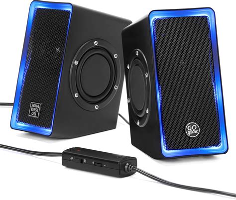 Gogroove Sonaverse I Altoparlanti Per Computer Con Luci Led Blu